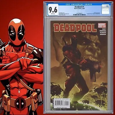 Buy CGC 9.6 Deadpool #1 2008 White Pages • 139.01£