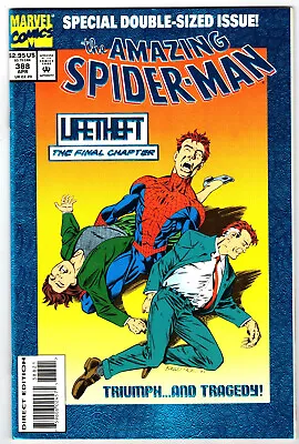 Buy THE AMAZING SPIDER-MAN # 388  Double-sized Foil Cover  Marvel 1994 (vf-nm) (F) • 5.14£