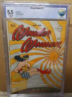 Buy Dc Comics Wonder Woman 21 5.5 Golden Age CBCS ,cgc 1947 • 599.99£