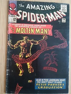 Buy Amazing Spider-Man 28 - 1965 - 1st Molten Man • 300£