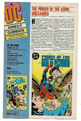 Buy Direct Currents #3 Power Of The Atom FN (1988) DC Comics • 2.25£