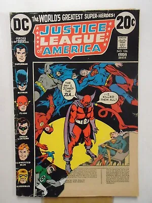 Buy JUSTICE LEAGUE OF AMERICA #106 (1973) T.O.  Morrow, Len Wein, Nick Cardy, DC • 1.97£