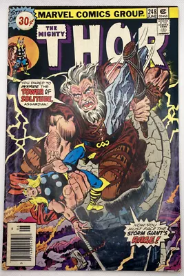 Buy Marvel THE MIGHTY THOR #248 1976 Storm Giant App Bronze Age Very Good / Fine VG • 1.59£