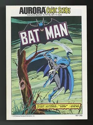 Buy Aurora Comic Scenes Batman #187 VF 8.0 1974 • 29.58£