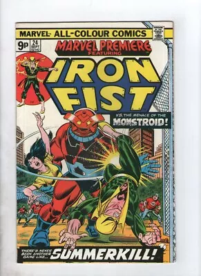 Buy Marvel Comics Marvel Premiere Featuring Iron Fist Vol. 1 No. 24 September 1975 • 12.74£