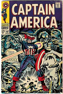 Buy Marvel Comics Captain America (1968) #107 First Doctor Faustus Stan Lee • 38.54£