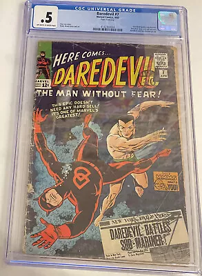 Buy Daredevil #7 CGC 0.5 Marvel Comics April 1965 1st App Daredevil In Red Costume • 249.95£