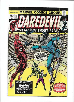 Buy Daredevil #118 [1974 Vg+]  Circus Spelled Sideways Is Death!  • 7.10£