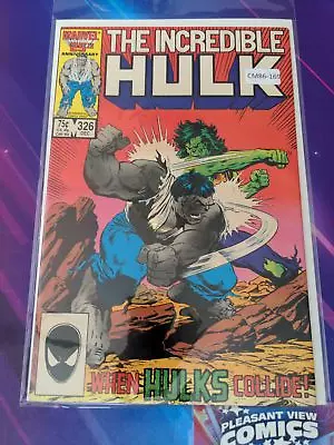 Buy Incredible Hulk #326 Vol. 1 High Grade Marvel Comic Book Cm86-169 • 10.27£