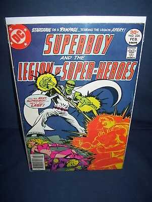 Buy Superboy & The Legion Of Super-Heroes #224 DC Comics 1977 With Bag And Board • 5.53£
