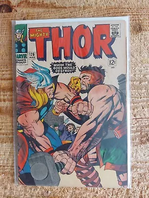 Buy THOR #126 Silver Age Vs Hercules 1st In Own Title   Marvel 1966 VGF • 49.99£
