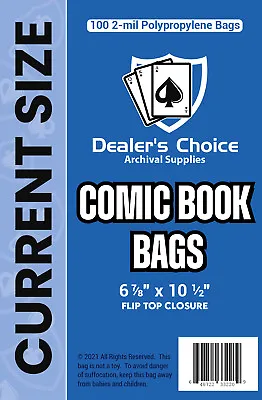 Buy CURRENT/REGULAR Comic Book Archival Bags - Dealer's Choice - (boards Sold Sep.) • 44.75£