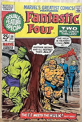 Buy Marvel’s Greatest Comics #29 Featuring Fantastic Four. 12/70. Fair/Good • 15.89£