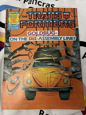 Buy Transformers Marvel Comic UK Issue #122 July 1987 Ironman 2020 • 1.50£