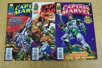 Buy Marvel Comics Captain Marvel Untold Legend Issues 1-3 Full Set 1997 • 1.95£