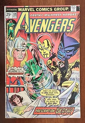 Buy AVENGERS #139 COMIC BOOK Black Panther Thor ~ Marvel Bronze Age 1975 ~ VF+ • 23.72£