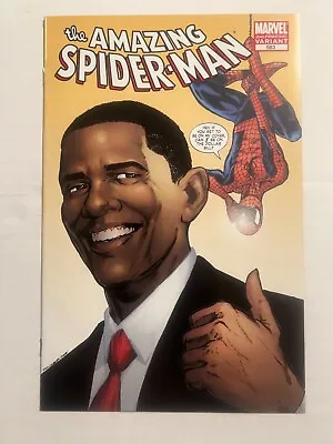 Buy Amazing Spider-man #583 2nd Printing Yellow Cover Barack Obama Appearance 2009 • 8.04£