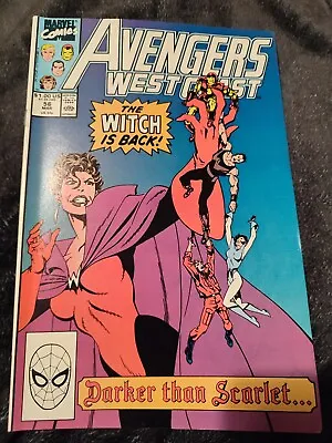 Buy Avengers West Coast #56 - First Dark Scarlet Witch - March 1990 • 10£
