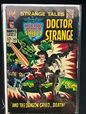 Buy Strange Tales #163 (Marvel 1967) 1st App Of Clay Quartermain (S.H.I.E.L.D.) Low • 6.59£