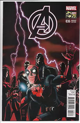 Buy Avengers 36 NM- Deadpool Homage Variant Marvel 75th Anniversary 2014 Hickman • 7.87£
