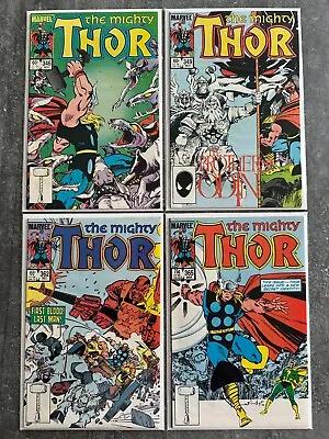 Buy The Mighty Thor #346 #349 #362 #365 | 1st App Of Throg | VF+ | B&B (Marvel 1984) • 16.50£