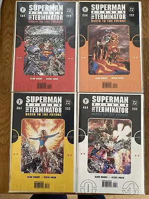 Buy Superman Vs Terminator Death To The Future #1-#4 Full Set Rare,DC & DHC Comics • 40£