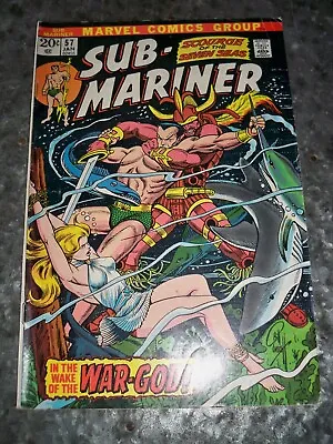 Buy Sub-Mariner #57 Marvel Comics The War God Jan 1957 LOW GRADE • 8.02£