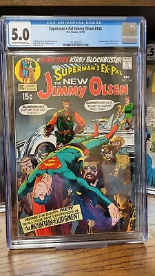 Buy Superman's Pal Jimmy Olsen #134 CGC 5.0 1st Darkseid • 191.28£