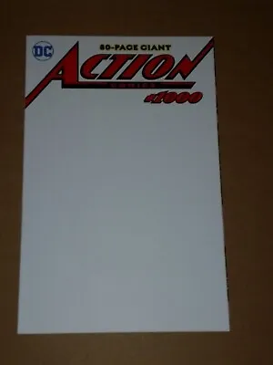 Buy Action Comics #1000 Blank Variant Nm (9.4 Or Better) 80 Page Giant June 2018 Dc • 10.95£