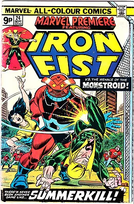 Buy Marvel Premiere # 24 Iron Fist  Monstroid 1975 Bagged And Boarded  • 4.25£