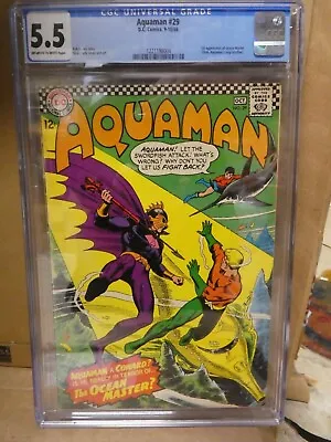 Buy Dc Comics Aquaman 29 CGC 5.5 1st Appearance Ocean Master Justice League 1966 • 469.99£