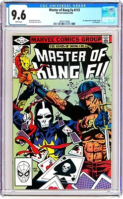 Buy Marvel MASTER OF KUNG-FU (1982) #115 Key 1st DEATH DEALER CGC 9.6 NM+ Shang-Chi • 39.97£