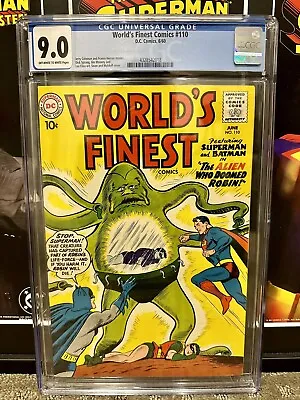 Buy World's Finest Comics #110 Cgc 9.0 Batman, Superman & Robin! • 275.92£