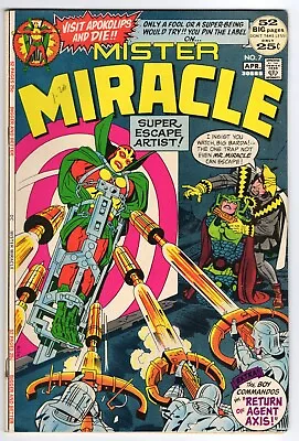 Buy Mister Miracle #7 (1972) - First App Of Kanto - Barda Cover - Kirby - F/VF • 10.39£