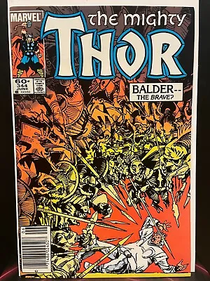 Buy Mighty Thor #344 Marvel 1984 1st Malekith FN+ Newsstand • 8.91£