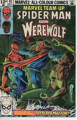 Buy Marvel Team-Up Issue 93, May 1980, Spider-Man And Werewolf, Tatterdemalion! Rare • 7.75£