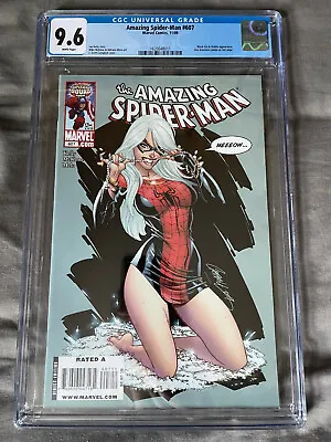 Buy CGC 9.6 Amazing Spider-man #607 2009 - J. Scott Campbell Cover - Black Cat • 200£