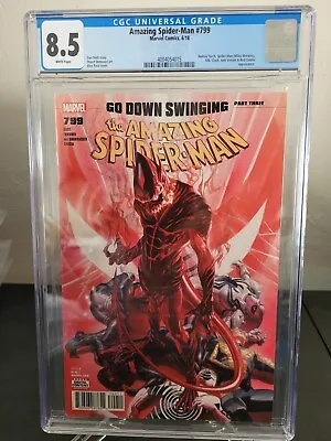 Buy Amazing Spider-man #799 Cgc 8.5 Graded 2018 Marvel Alex Ross Red Goblin Cover • 19.18£