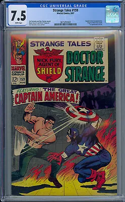 Buy Strange Tales #159 Cgc 7.5 Val 1st Appearance White Pages • 141.06£