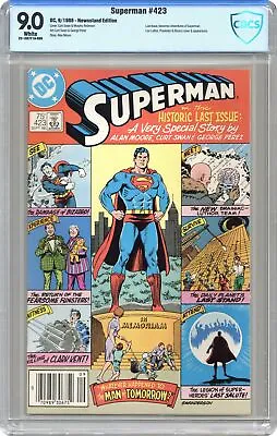 Buy Superman #423 CBCS 9.0 Newsstand 1986 22-1657F1A-089 • 73.09£