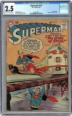 Buy Superman #123 CGC 2.5 1958 1476758001 1st App. 'Super-Girl' • 251.85£