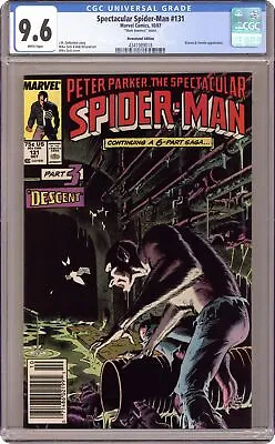Buy Spectacular Spider-Man Peter Parker #131N CGC 9.6 Newsstand 1987 4341989018 • 78.84£