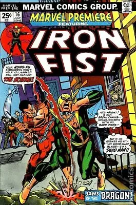 Buy Marvel Premiere #16 VG 4.0 1974 Stock Image 2nd App. And Origin Of Iron Fist • 13.11£