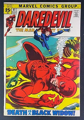 Buy Daredevil (1964) #81 FN+ (6.5) Gene Colan Black Widow Owl • 47.49£