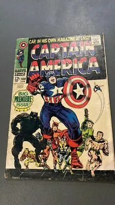 Buy Captain America #100 - Bck Issue - 1st Cpt America In Own Comic - Marvel - 1968 • 350£