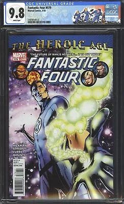 Buy Fantastic Four #579 CGC 9.8 NM/MT 1st APP Future Foundation, Low Print Run 2010 • 157.33£