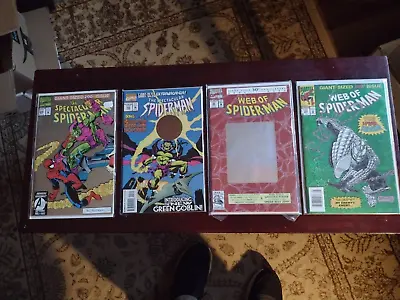 Buy Web Of Spider-Man #90 #100 Spectacular #200 #225 Hologram/Foil Set NM • 31.77£