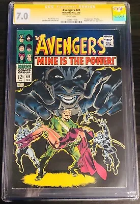 Buy Avengers #49 CGC 7.0 Signed STAN LEE! TYPHON 1ST Appearance Magneto ONLY 13 SS • 642.80£
