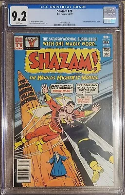 Buy Shazam #28 CGC 9.2 1977 2nd Appearance Of Black Adam DC Comics • 199.88£