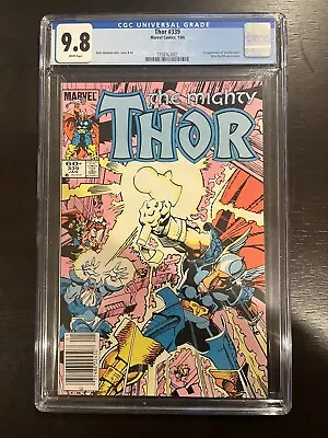 Buy Thor 339 CGC 9.8 Newsstand WP 1st Stormbreaker 1984 Marvel Comics • 116.62£